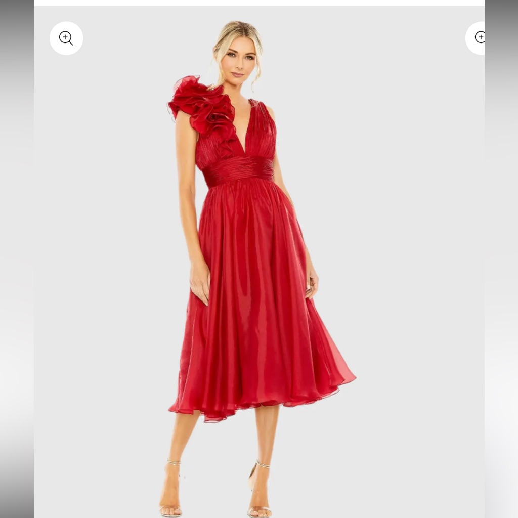 Mac Duggal Scarlet Midi Dress